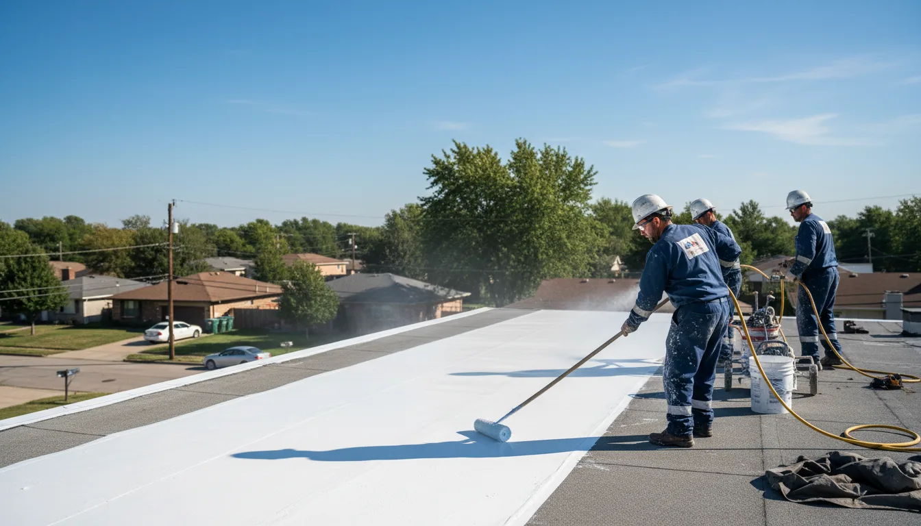 Commercial roof coating in Taylor, MS near me
